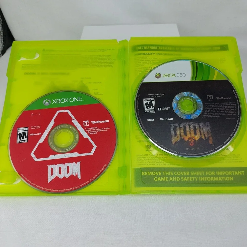 Doom 3 BFG Edition Microsoft Xbox 360, 2012‎ No Manual